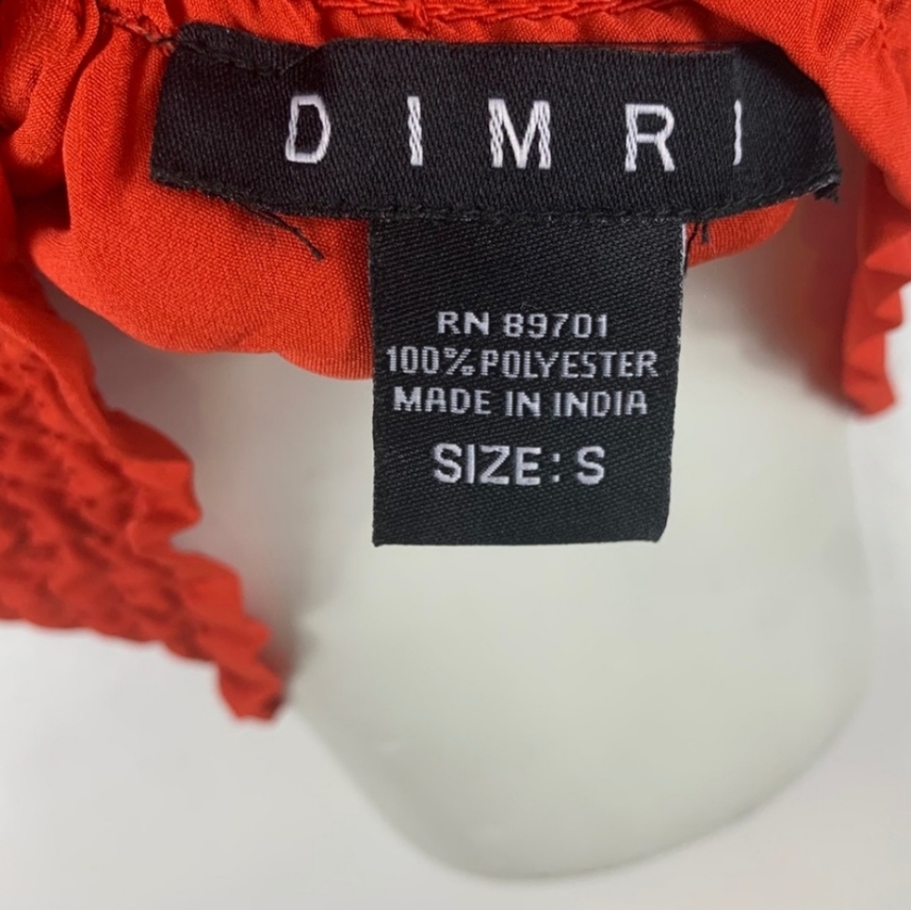Dimri Red Top Size:S - Picture 5 of 5